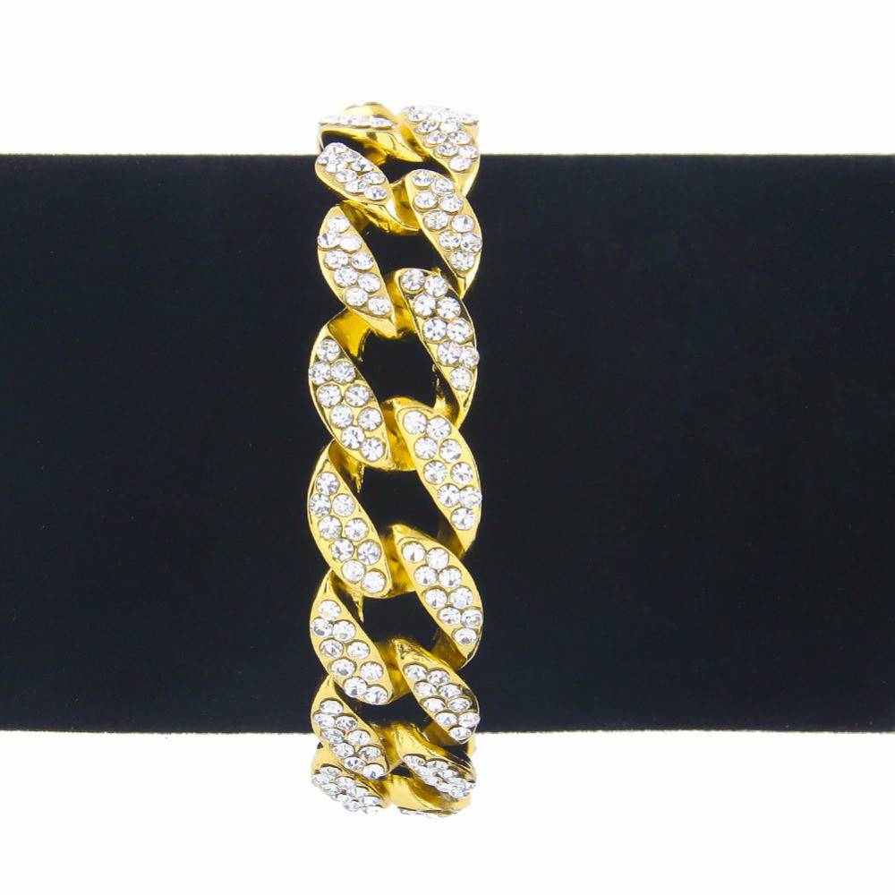 KNOX – Men’s Luxury Iced Out Rhinestone Bracelet Men Men Bracelets 8d255f28538fbae46aeae7: Gold|Silver