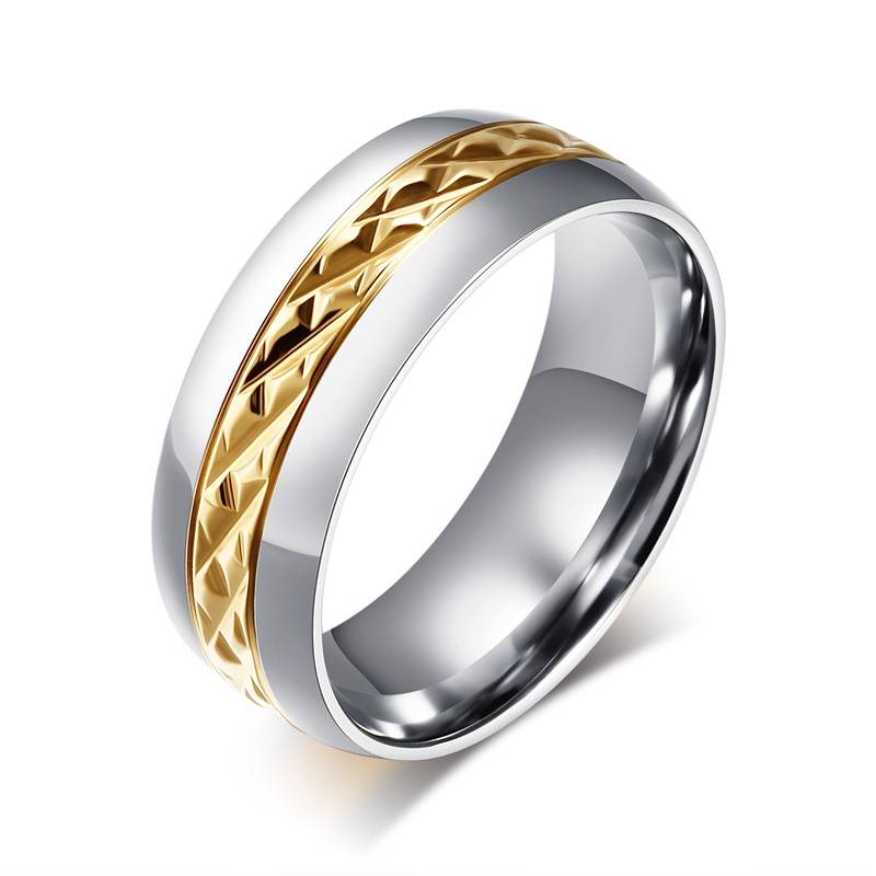 ADELE – Romantic Stainless Steel Couple Rings Men Men Rings Rings size: 10|11|12|6|7|8|9