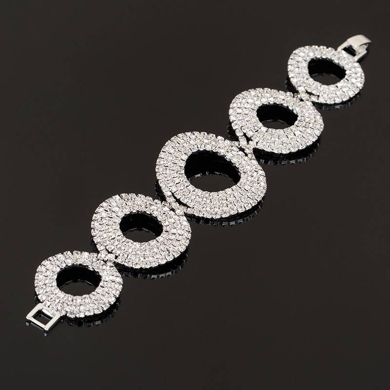 VAQUEROS – Rhinestone Silver Plated Crystal Bracelets Uncategorized 8d255f28538fbae46aeae7: Gold-color|Silver Plated