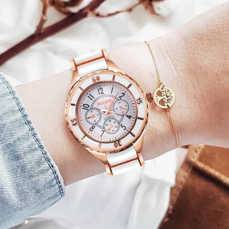 SOPHIA – Stainless Steel Fashion Watch For Women Watches color: rose gold