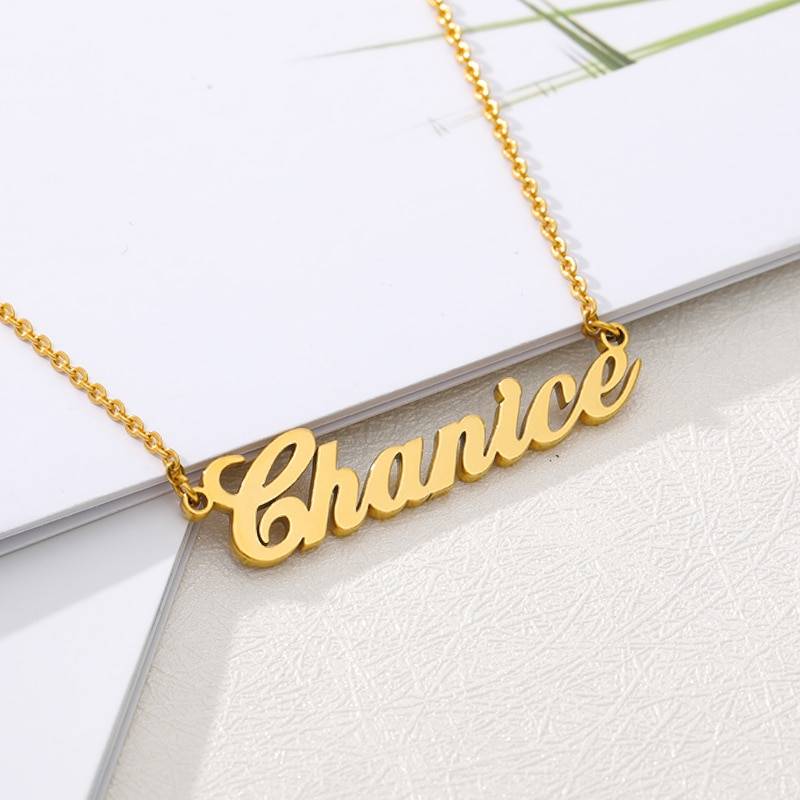 ELSIE – Personalised Stainless Steel Choker Necklaces Personalised Necklace a4a426b9b388f11a2667f5: Gold Color|Platinum Plated|rose gold