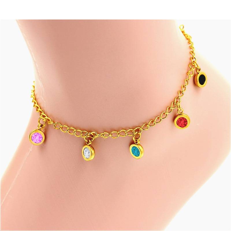 GRACIE – Stainless Steel Colorful Crystal Anklet Anklets 8d255f28538fbae46aeae7: BR203701G|BR203801G|BR203901G|BR204001G|BR204101G|BR204201G|BR204301G|BR204401G|BR204501G|BR204601G