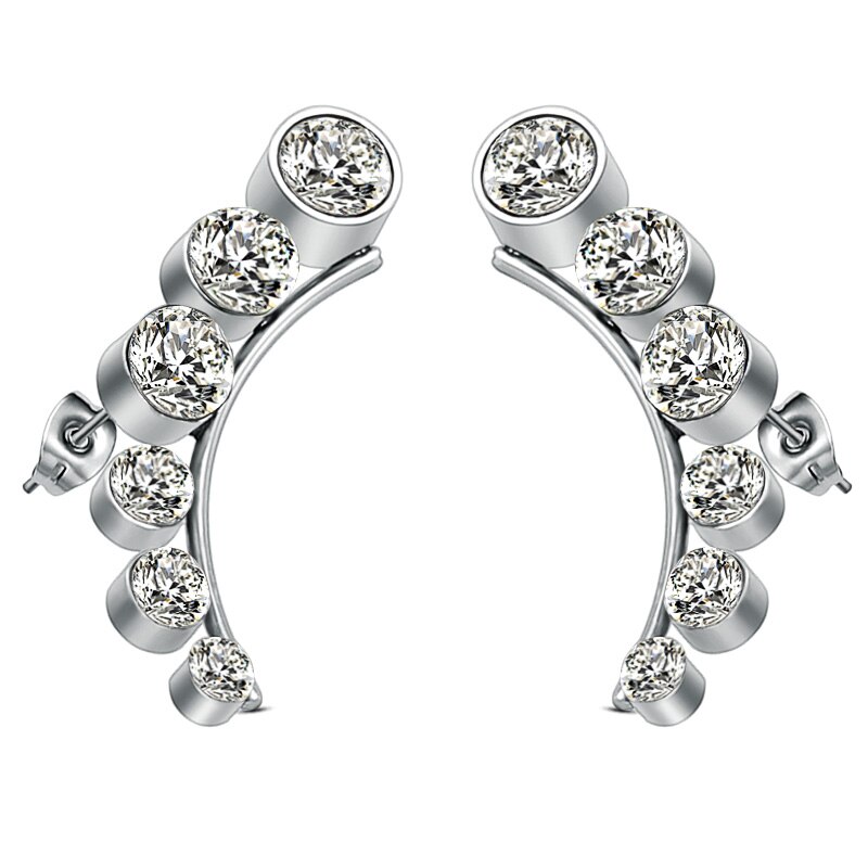 SCARLETT – Korean Style Crystal Stud Earrings Earrings Stud Earrings 8d255f28538fbae46aeae7: Multicolor Rhineston|White Rhinestone