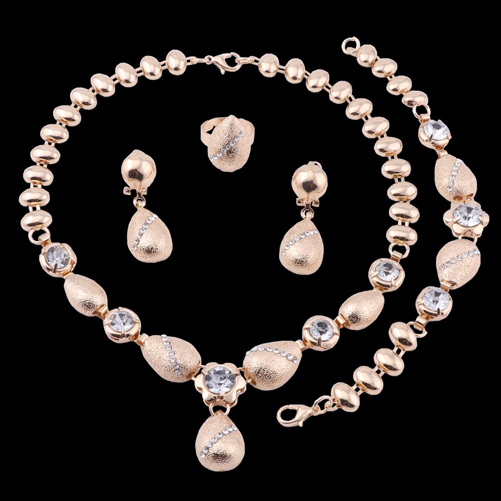 RAZAN – Timeless Water Drop Wedding Jewellery Set Wedding Jewellery Set 8d255f28538fbae46aeae7: Gold|Silver