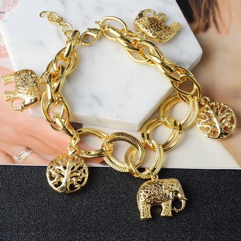 Gold Charm Bracelets For Women – EFRAT Bracelets 8d255f28538fbae46aeae7: Bracelets|Bracelets S
