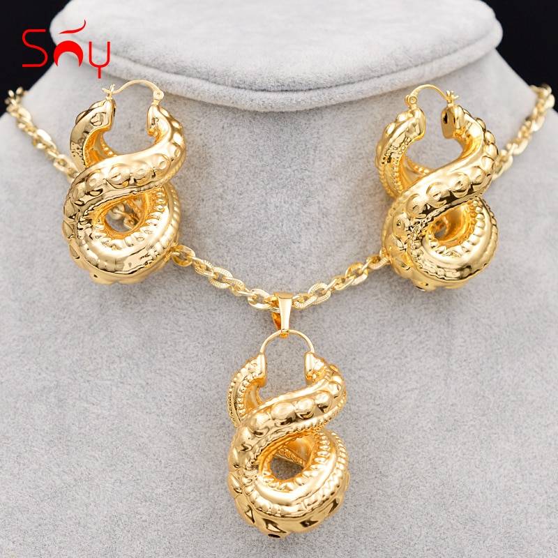 Sunny Jewelry Big Hoop Earrings Pendant Necklace Women’s Copper Cross Number Eight Trendy New Arrivals Jewelry Sets For Party Uncategorized 8d255f28538fbae46aeae7: Earrings Necklace