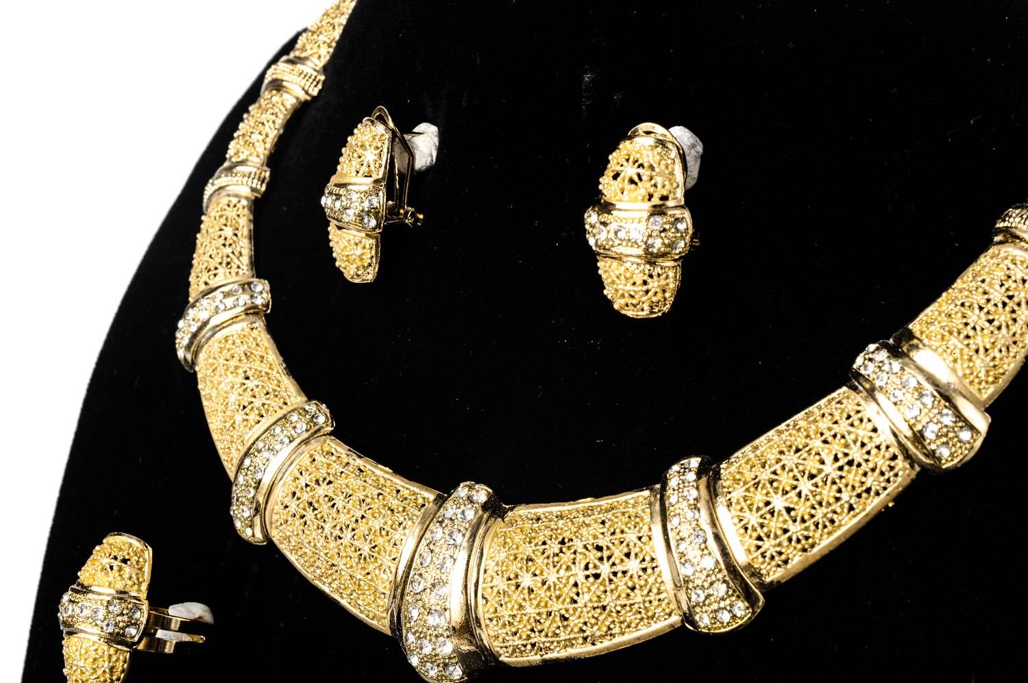 Fashion Gold Plated Bridal Jewellery Set for Women Wedding Jewellery Set 8d255f28538fbae46aeae7: Jewelry Sets