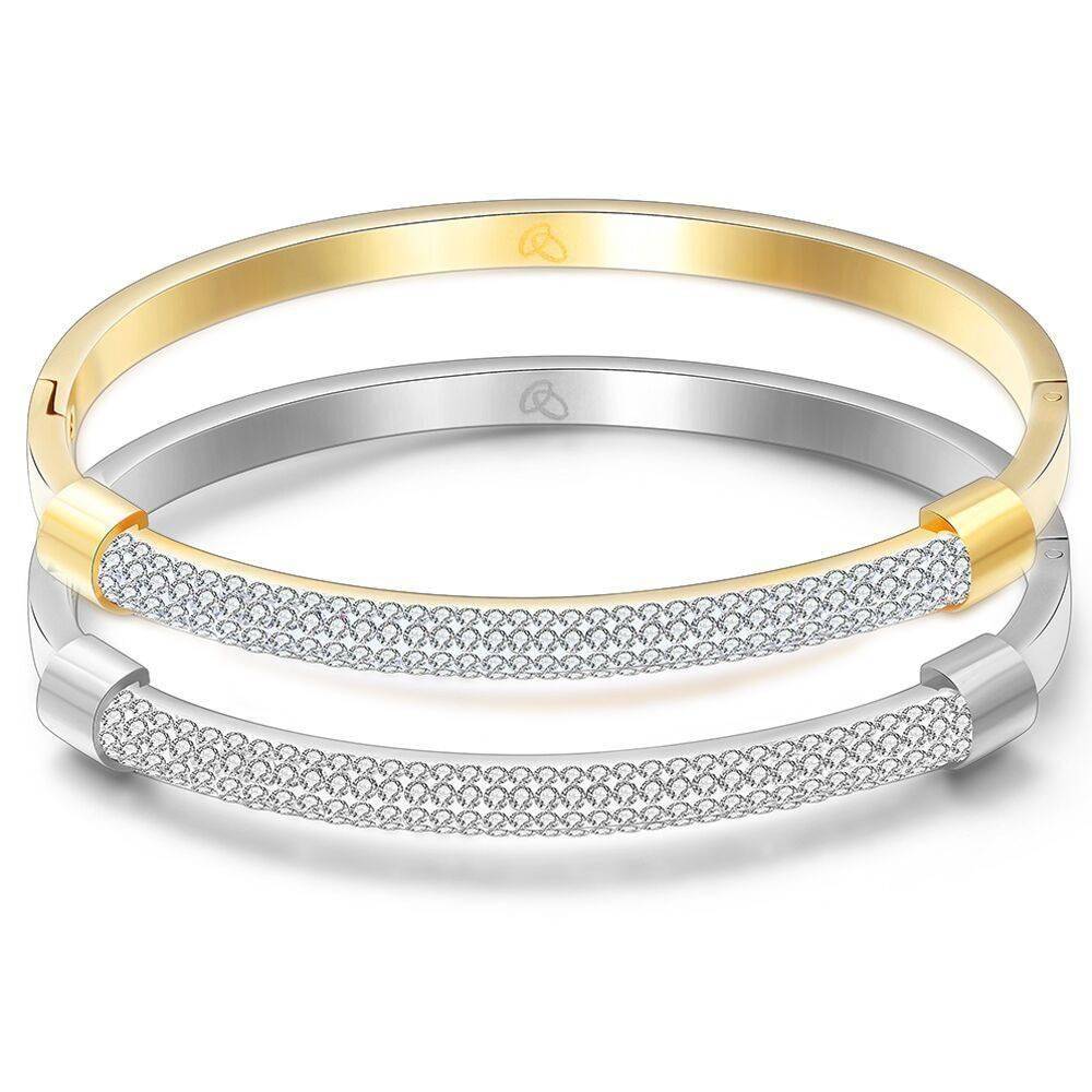 Charming Zirconia Crystal Bangle Collection For Women – FREYA Bangles 8d255f28538fbae46aeae7: Gold|Silver|SU1024-G|SU1024-RG|SU1024-S|SU1025-G|SU1025-RG|SU1025-S|SU1219-2|SU1219-3|SU1220