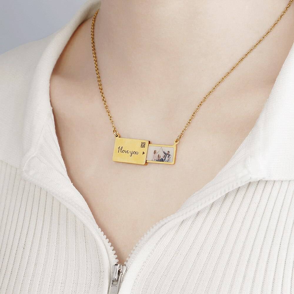 Custom Photo Necklace Personalized Picture Envelope Pendant Necklaces for Women Family Memory Gift Uncategorized 8d255f28538fbae46aeae7: Gold|Rose Gold|Silver