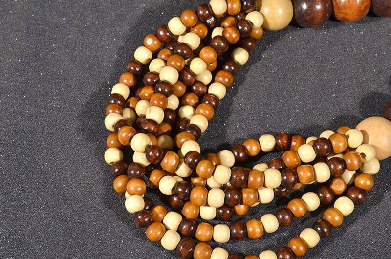 Handmade Wood Beads Statement Necklace For Women – IONA Handmade Jewellery Necklaces Statement Necklace Brand Name: UDDEIN