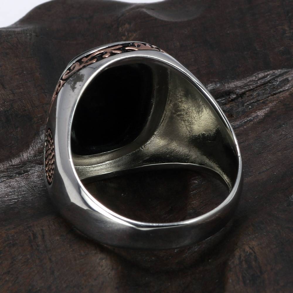 Real Pure Mens Rings Silver s925 Retro Vintage Turkish Rings For Men With Natural Black Onyx Stones Turkey Jewelry Men Men Rings 2ced06a52b7c24e002d45d: 10|11|12|13|7|8|9