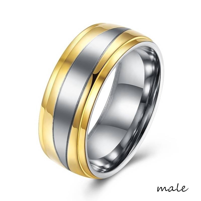 Couple Rings – Men's Gold Stainless Steel Rings Women's Fashion Crystal Wedding Ring for Lovers Promise Jewelry Gift Uncategorized 2ced06a52b7c24e002d45d: 10|11|12|13|5|6|7|8|9