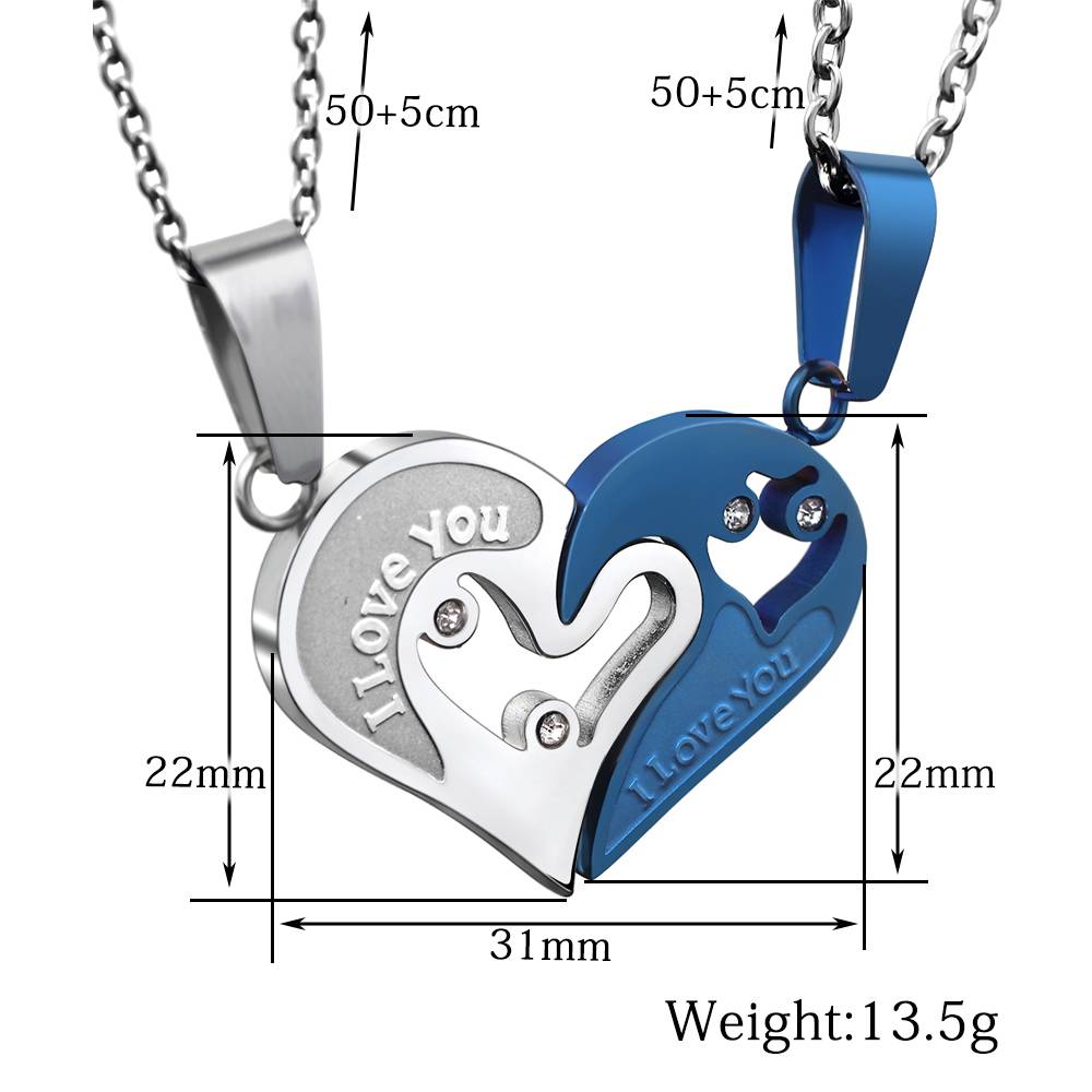 Stainless Steel Necklace for Men 038 Women 8d255f28538fbae46aeae7 BlackBlueGoldSilver 6