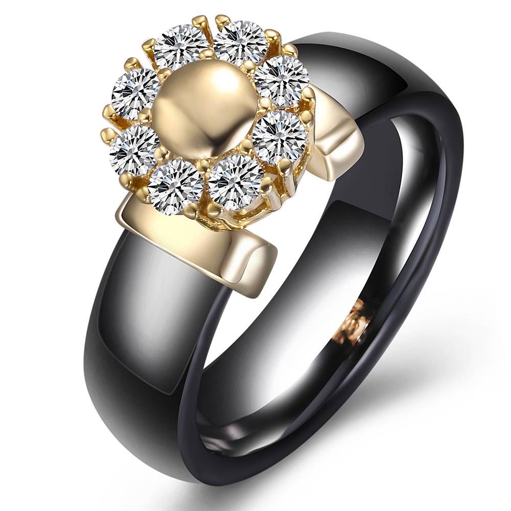 Black&White Ceramic Rings For Women Cubic Zircon Stainless Steel Engagement Wedding Rings Elegant Love Rings Ceramic Jewelry Bracelets 2ced06a52b7c24e002d45d: 10|11|12|5|6|7|8|9