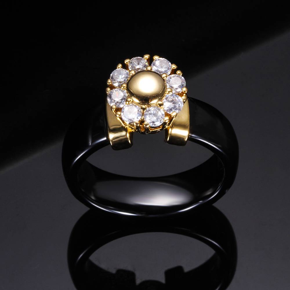 Black&White Ceramic Rings For Women Cubic Zircon Stainless Steel Engagement Wedding Rings Elegant Love Rings Ceramic Jewelry Bracelets 2ced06a52b7c24e002d45d: 10|11|12|5|6|7|8|9