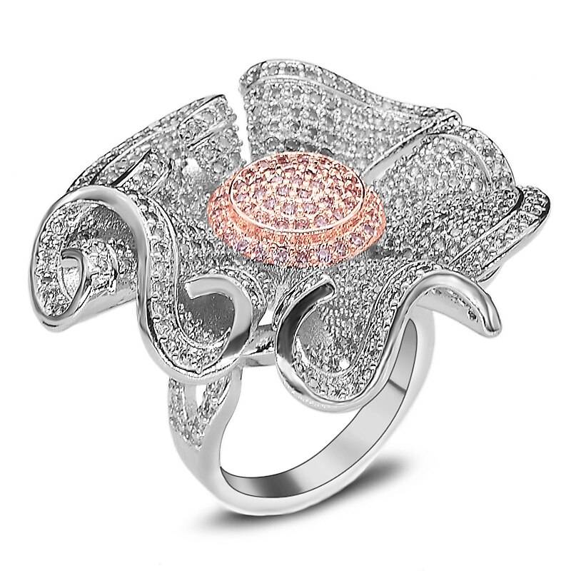 Cubic Zirconia Sunflower Cocktail Ring For Women – EMMA Rings 2ced06a52b7c24e002d45d: 7|8|9