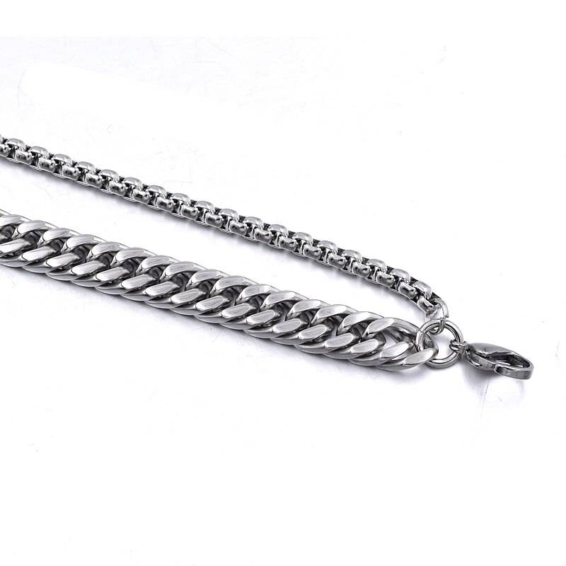 Double Chain Steel Bracelet for Men – ANGELO Bracelets Men Men Bracelets 8d255f28538fbae46aeae7: 10mm Double Chain|10mm Single Chain|10mm Upgrade Clasp|6.5mm Double Chain|6mm Single Chain|6mm Upgrade Clasp|8mm Double Chain|8mm Single Chain|8mm Upgrade Clasp