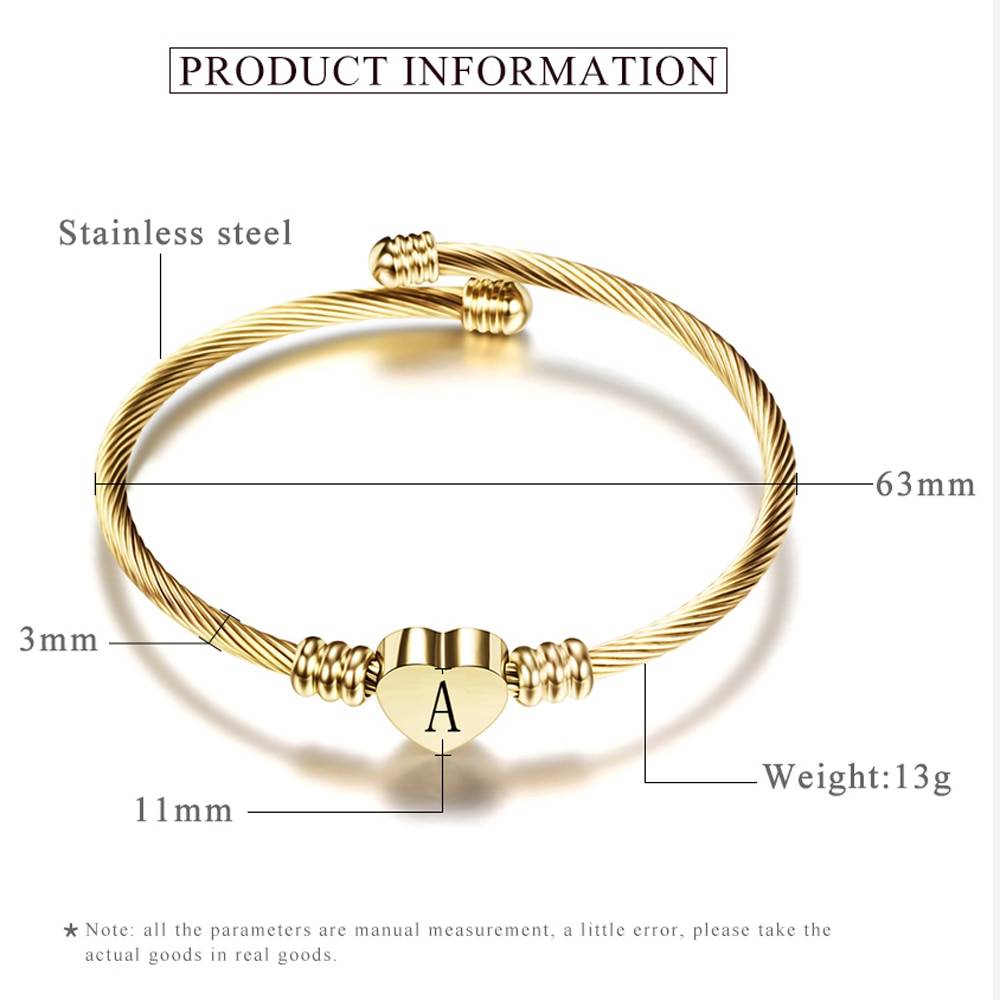 Fashion Girls Gold Color Stainless Steel Heart Bracelet Bangle With Letter Fashion Initial Alphabet Charms Bracelets For Women Bracelets 8d255f28538fbae46aeae7: SZ1141-A|SZ1141-B|SZ1141-C|SZ1141-D|SZ1141-E|SZ1141-F|SZ1141-G|SZ1141-Gold-Custom|SZ1141-H|SZ1141-I|SZ1141-J|SZ1141-K|SZ1141-L|SZ1141-M|SZ1141-N|SZ1141-O|SZ1141-P|SZ1141-Q|SZ1141-R|SZ1141-Rose-Custom|SZ1141-S|SZ1141-Silver-Custom|SZ1141-T|SZ1141-U|SZ1141-V|SZ1141-W|SZ1141-X|SZ1141-Y|SZ1141-Z