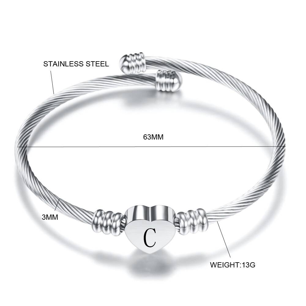 Fashion Heart Charm Bangle With Initial Alphabet Letter Engrave High Quality Women Jewelry Cuff Bangles Wholesale For Party Gift Bracelets 8d255f28538fbae46aeae7: 2pcs|SZ1142-A|SZ1142-B|SZ1142-C|SZ1142-D|SZ1142-E|SZ1142-F|SZ1142-G|SZ1142-H|SZ1142-I|SZ1142-J|SZ1142-K|SZ1142-L|SZ1142-M|SZ1142-N|SZ1142-O|SZ1142-P|SZ1142-Q|SZ1142-R|SZ1142-S|SZ1142-T|SZ1142-U|SZ1142-V|SZ1142-W|SZ1142-X|SZ1142-Y|SZ1142-Z