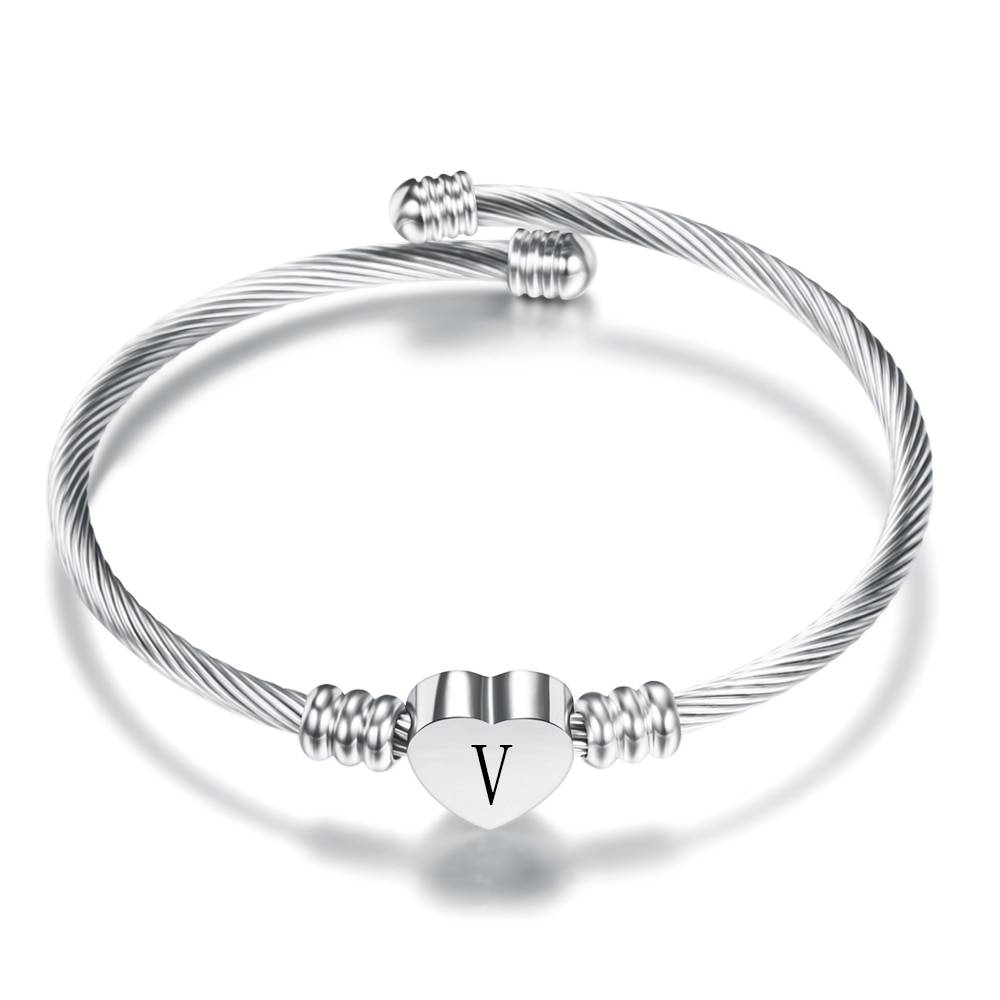 Fashion Heart Charm Bangle With Initial Alphabet Letter Engrave High Quality Women Jewelry Cuff Bangles Wholesale For Party Gift Bracelets 8d255f28538fbae46aeae7: 2pcs|SZ1142-A|SZ1142-B|SZ1142-C|SZ1142-D|SZ1142-E|SZ1142-F|SZ1142-G|SZ1142-H|SZ1142-I|SZ1142-J|SZ1142-K|SZ1142-L|SZ1142-M|SZ1142-N|SZ1142-O|SZ1142-P|SZ1142-Q|SZ1142-R|SZ1142-S|SZ1142-T|SZ1142-U|SZ1142-V|SZ1142-W|SZ1142-X|SZ1142-Y|SZ1142-Z