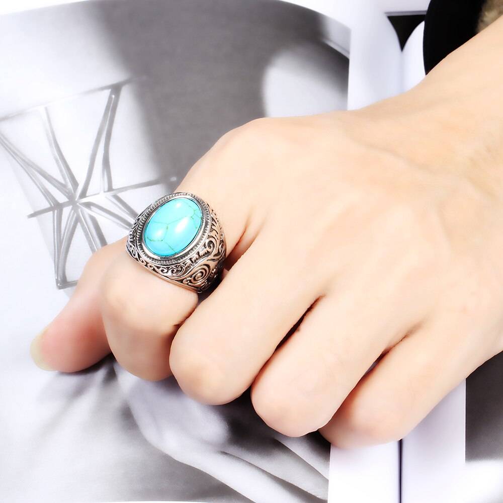 Wholesale Retro Jewelry turquoise Stone Rings For Men Titanium Steel Inlaid Three Colors Onyx Ring Men Domineering Opal Ring Bracelets 2ced06a52b7c24e002d45d: 10|11|12|13|14|15|4|5|6|7|8|9