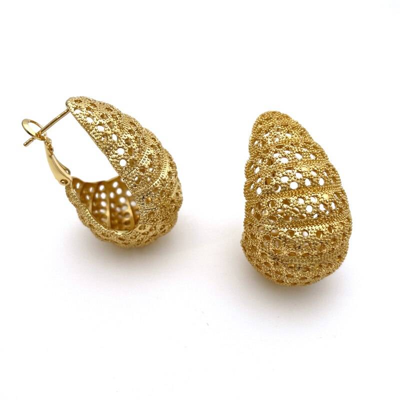 Gold Plated Round Earrings For Women Girls African Fashion Jewelry Cutout Copper Earrings Wedding Party Gifts Jewellery Sets 8d255f28538fbae46aeae7: 1|2|3|4