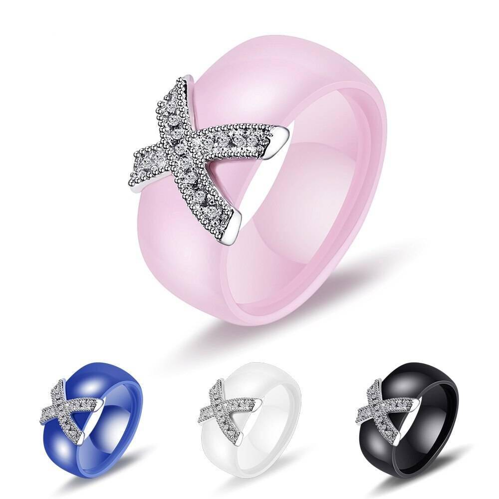 Zironia X Cross Ceramic Rings For Women Rings 2ced06a52b7c24e002d45d: 10|11|12|5|6|7|8|9