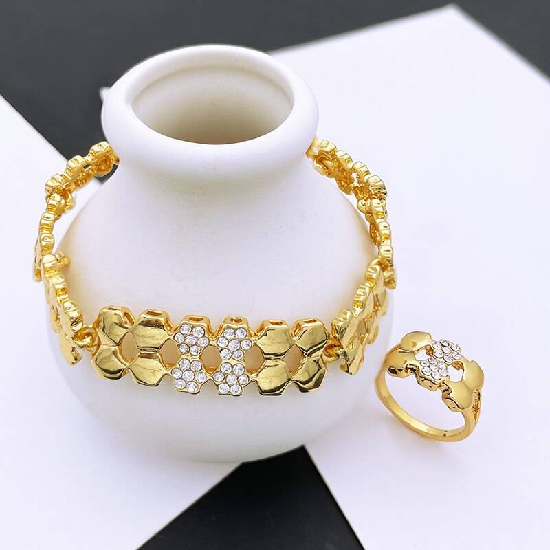 Gold Color Jewelry Sets For Women Necklace Sets For Women bijoux de mode ensembles de bijoux Uncategorized 8d255f28538fbae46aeae7: 378