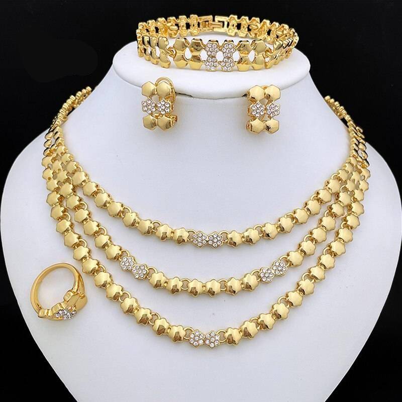 Italian Gold Color Jewellery Set for Women – PAULA Uncategorized Wedding Jewellery Set 8d255f28538fbae46aeae7: 378
