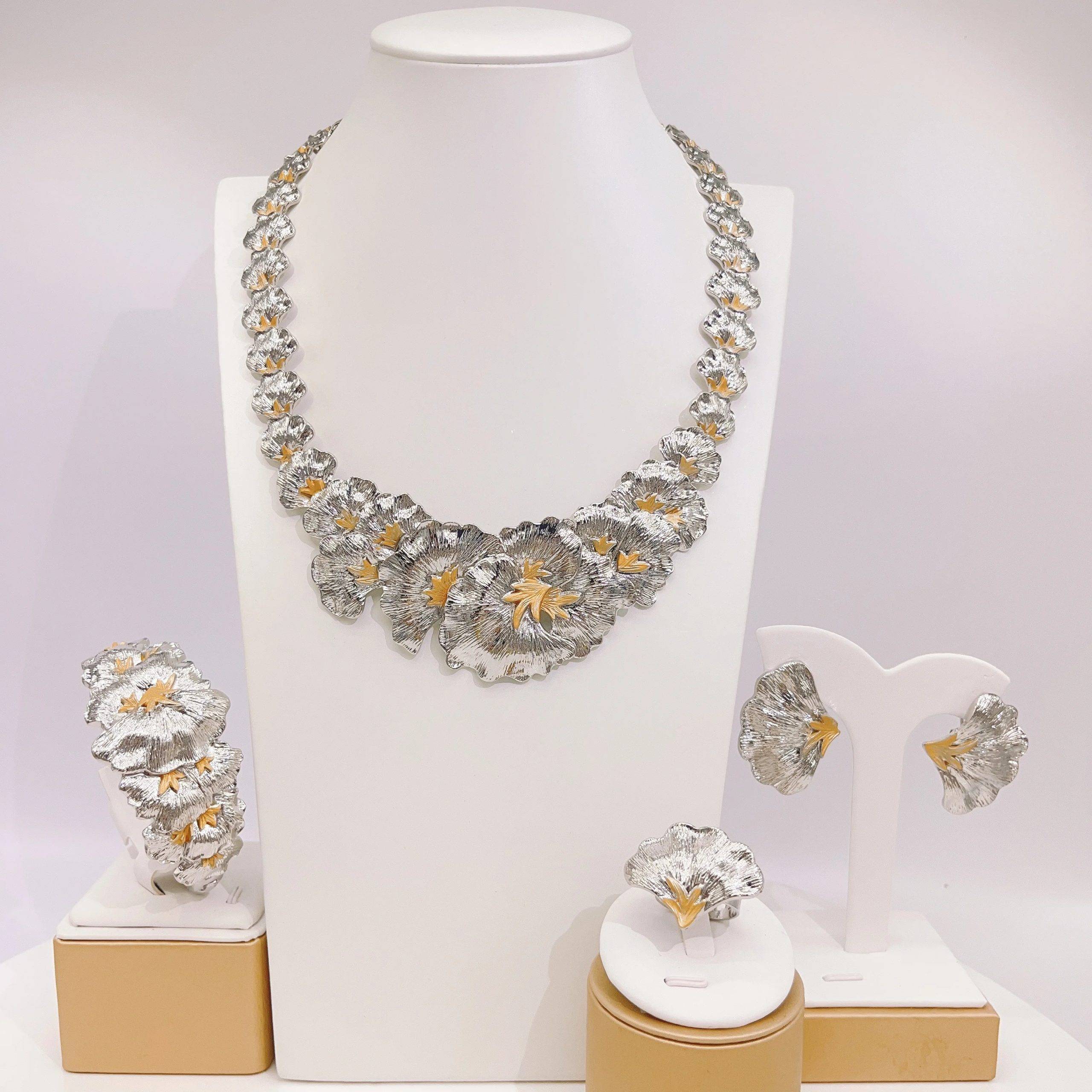 Jewellery Sets Wedding Jewellery Set Metal Color: H00718 Ring Size: Resizable Length: 45cm